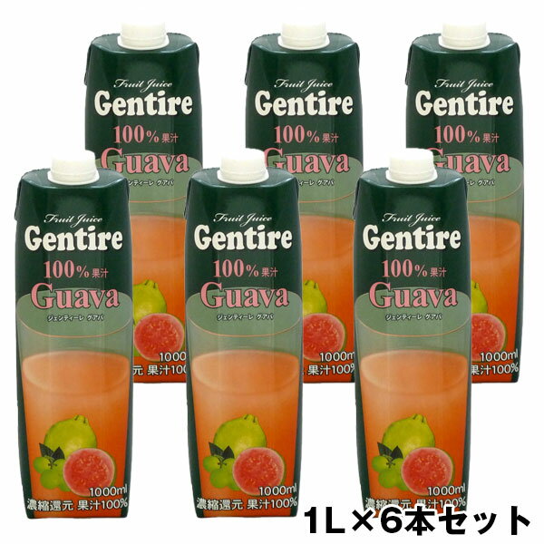 ジェンティーレ グァバジュース 1000ml×6本 送料無料(北海道・沖縄は+550円)