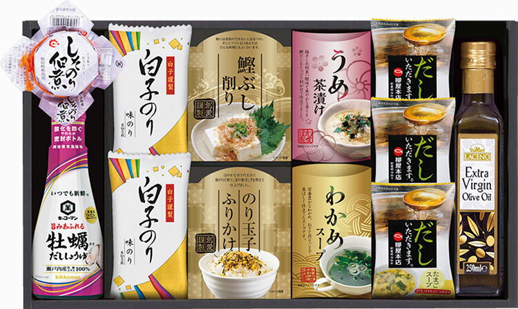 キッコーマンしょうゆ&オリーブオイル詰合せ B1106536 常温（送料無料）直送 贈答 ギフト お中元 御中元 お歳暮 御歳暮 母の日 父の日 敬老の日