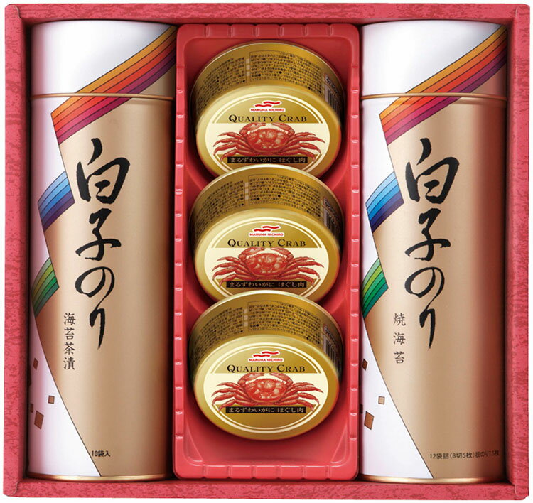 白子のり 海苔・かに缶詰合せ C6191554 常温(送料無料)直送 贈答 ギフト お中元 御中元 お歳暮 御歳暮 母の日 父の日 敬老の日