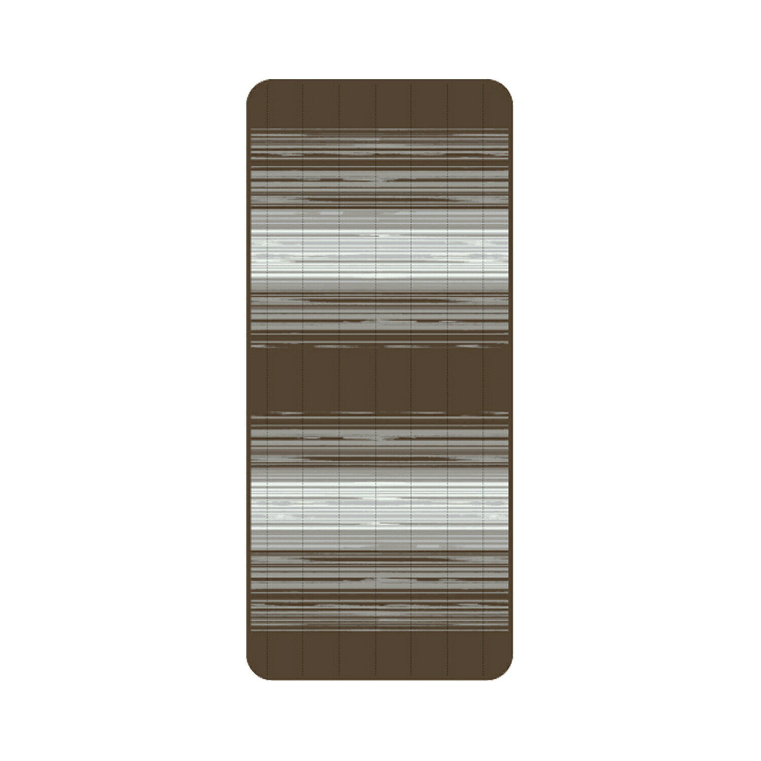 【訳あり※】広電(KODEN) ホットマット らく寝ぼう 180×80cm ブラウン ボーダー柄 ロング 裏面滑り止め加工 洗える ダニ退治 スライド温度調節 ふわふわ 持ち運び簡単 省エネ CWR180-KB