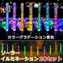 イルミネーションライト ソーラー充電式 太陽光充電屋外 庭装飾 照明 LED 屋外用 電気代ゼロ 配線無し ソーラーパネル 7カラー 防雨 防水