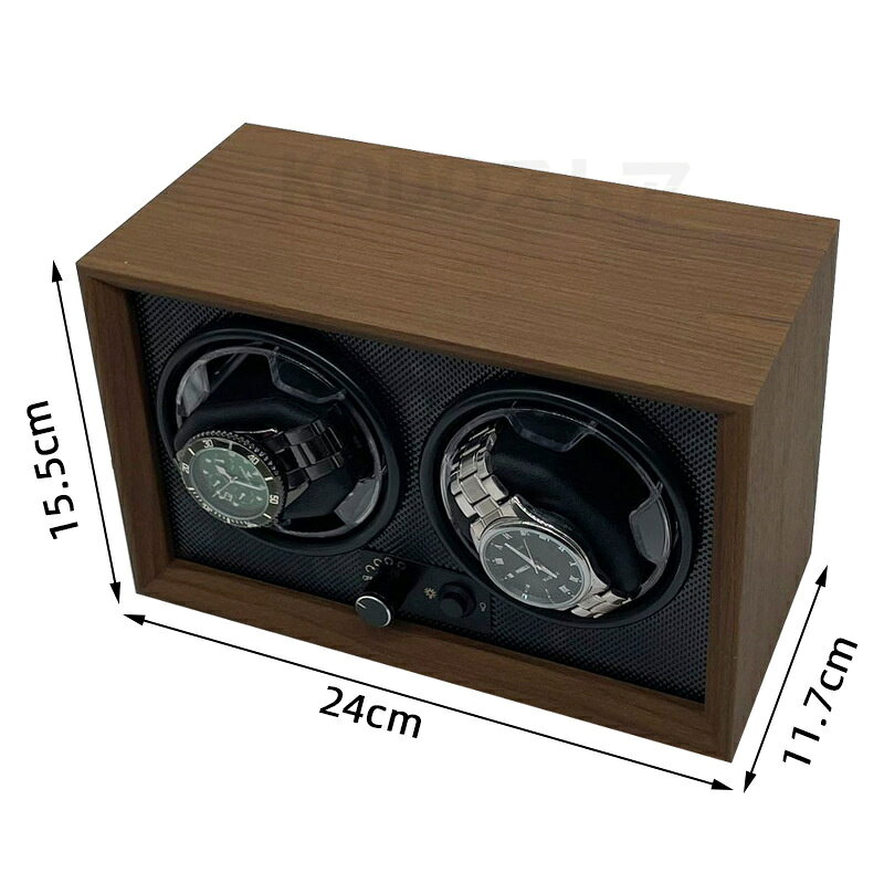 ワインディングマシーン 自動巻き上げ機 静音 腕時計 ウォッチ 自動巻き時計 ブラック USB DC 給電 時計 高級感 木製 プレゼント