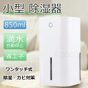 【送料無料】小型 除湿器 梅雨対応 静音設計 水位窓付き カビ防止 軽量 除菌 消臭 省エネ コンパクト 脱衣所 洗面所 お風呂 下駄箱 クローゼット 卓上 家...
