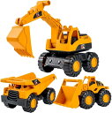 3点セッド 砂遊びおもちゃ 建設車両 ダンプカー トラック 工事車両【2024新品登場】 砂遊びおもちゃ エコABS素材 ミニカー モデルカー おもちゃ 砂場セ...