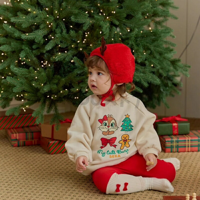 クリスマス 子供 クリスマス パーカー 長袖 サンタ トナカイ スウェット トレーナ...