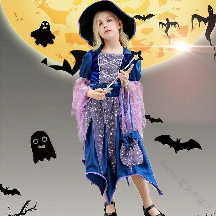 ハロウィン 仮装 小学生 魔女 デビル ハロウィン 衣装 子供 男の子 女の子 ハロウィーン衣装 ハロウィン コスプレ ウィッチ 魔女 魔法使 kodo-store-10004913 KODOストア サンプル画像3