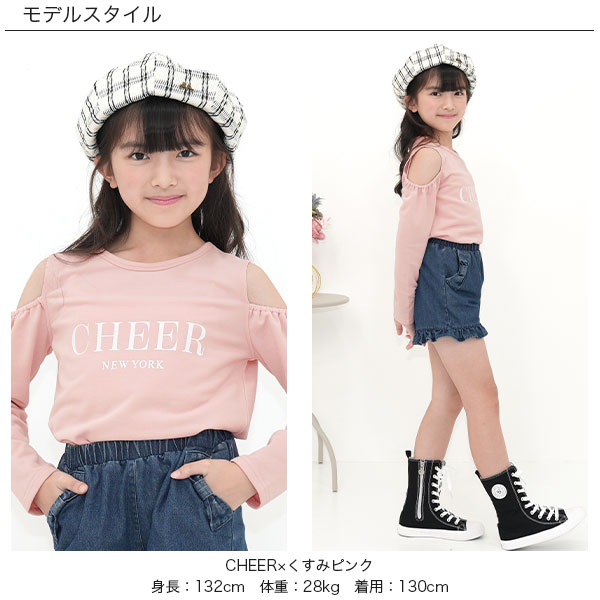 オフショルダープリントTシャツ トップス 長袖...の紹介画像2