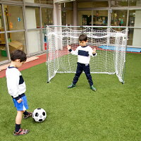 伸縮式サッカーゴール 幅と高さ調節可 保育園 幼稚園 保育所 こども園 幼児 園児 学童 運動 体育 体操 室内 室外 屋内 屋外 子ども おもちゃ 遊び 基礎体力 身体づくり 全身運動 子供 イベント ゲーム 日本製 脚力 キック力 低学年