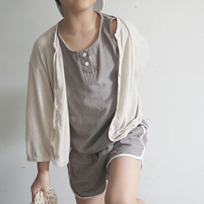 韓国子供服 かんこく 子供服 こども服 子ども服 春夏 夏物 セットアップ 無地 グレ...
