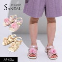 <50%OFF>2021夏 t【SLAP SLIP/スラップスリップ/byベベ】花 モチーフ ベルト付き サンダル≪14cm 15cm 16cm 17cm 18...