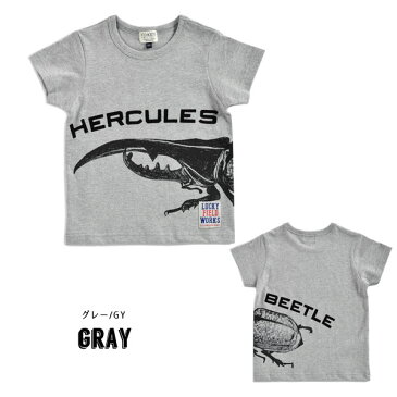 \クーポンで10%OFF/<40%OFF>2020夏【F.O.KIDS/エフオーキッズ】HERCULES BEETLE Tシャツ≪80cm 90cm 95cm 100cm 110cm 120cm 130cm 140cm≫子供服 キッズ 女の子 男の子 女児 男児 子ども 半袖 Tシャツ カブトムシ アメカジ トップス