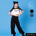 5/1限定クーポンで10%OFF!<40%OFF>2024夏t【ALGY/アルジー】ドッキング風肩あきT&カーゴパンツ セット≪130cm 140cm 150c...