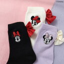 2025夏【apres les cours/アプレレクール】WEB限定_ディズニーキャラクター ミニー リボンソックス ≪13-15cm 16-18cm 19-...
