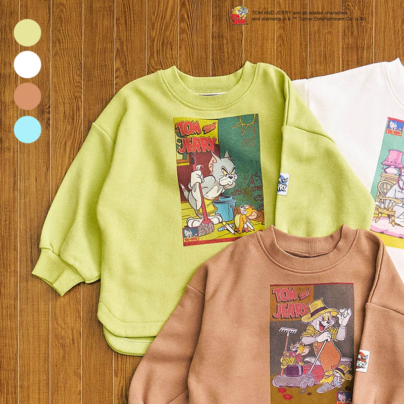 ＼3点で10％OFFクーポン／＜30％OFF＞2025秋冬st【F.O.KIDS/エフオーキッズ】トムとジェリー BOX ART ..