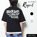 <40%OFF>2025夏【RAT EFFECT/ラットエフェクト】レイヤード風 バックプリント Tシャツ≪140cm 150cm 160cm 170cm≫子供...