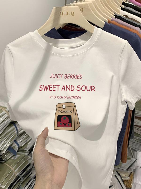 タイト スリム 半袖 Tシャツ レディース 女性用 薄手 インナー クルーネック ラウンドネック シンプル ..