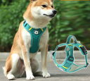ペット用品 犬 ハーネス リード ストラップ 軽量 丈夫 小型犬 中型犬 大型犬 子犬 伸縮 メッシュ 反射素材 通気性 速乾 スポーティー おしゃれ シンプル...