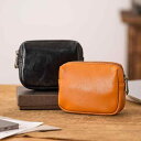 ミニ財布 財布 小銭入れ ファスナー メンズ レディース ユニセックス 財布 小さい ミニ お洒落 小銭入れ プレゼント 就職祝い 誕生日 還暦祝い ポーチ 牛革 父の日 プレゼント ギフト 合皮 レザー キャメル コインケース ミニポーチ 革