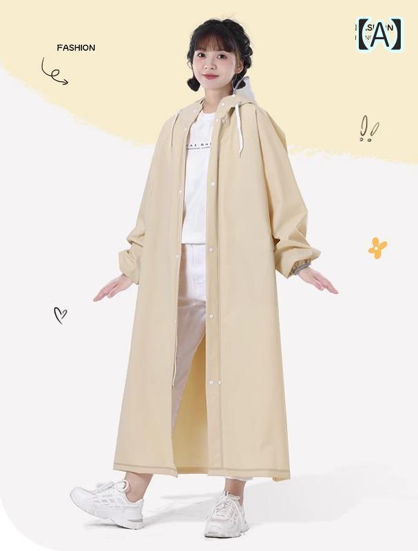 レディース メンズ レインコート ポンチョ リュック 対応 カッパ ロング丈 自転車 バイク 雨具 反射テープ おしゃれ 厚手 超軽量 防水 ワークマン 二重つば クリアバイザー