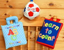 布絵本かずあそびABC英語learn to count&My Alphabet ABC play　book&おまけ付きサッカープレイヤーズファンタイムプレイ&ラーンギフトセット【知能開発レッスンブック】幼児教育選んで!!無料ギフトラッピング