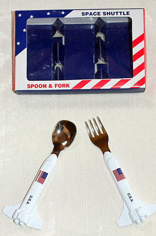 お食事食器スプーン&フォークUSAスペースシャトルスペースシャトル スプーン&フォークセット