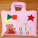 布絵本MY QUIET BOOK NEW ENGLISH VERSION ベアピンクニュー英語刺しゅう版出産祝【お誕生日】【知能開発レッスンブック】幼児教育選ん...