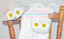 ドレスベビードレススモッキングドレス刺しゅうスモッキングドレス帽子&バッグセットスモッキングドレス　ホワイト80&帽子&バッグセット48ホワイト選んで!!無料ギフトラッピング その1