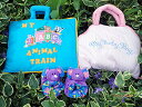 布絵本MY ABC ANIMAL TRAIN ブルー&布の着せ替えバッグ"My Baby Bag"&おまけ付きルームシューズファンタイムシリーズ知能開発レッスン..