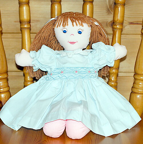 Happy スペシャルセール布絵本布おもちゃ布人形アンジェラ・ドールブルードレス幼児教育選んで!!無料ギフトラッピング