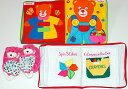 Happy Springスペシャルセール布絵本dress up bear book&ピエロのかずあそびCount and Play&おまけ付きラトル入りルームシ...