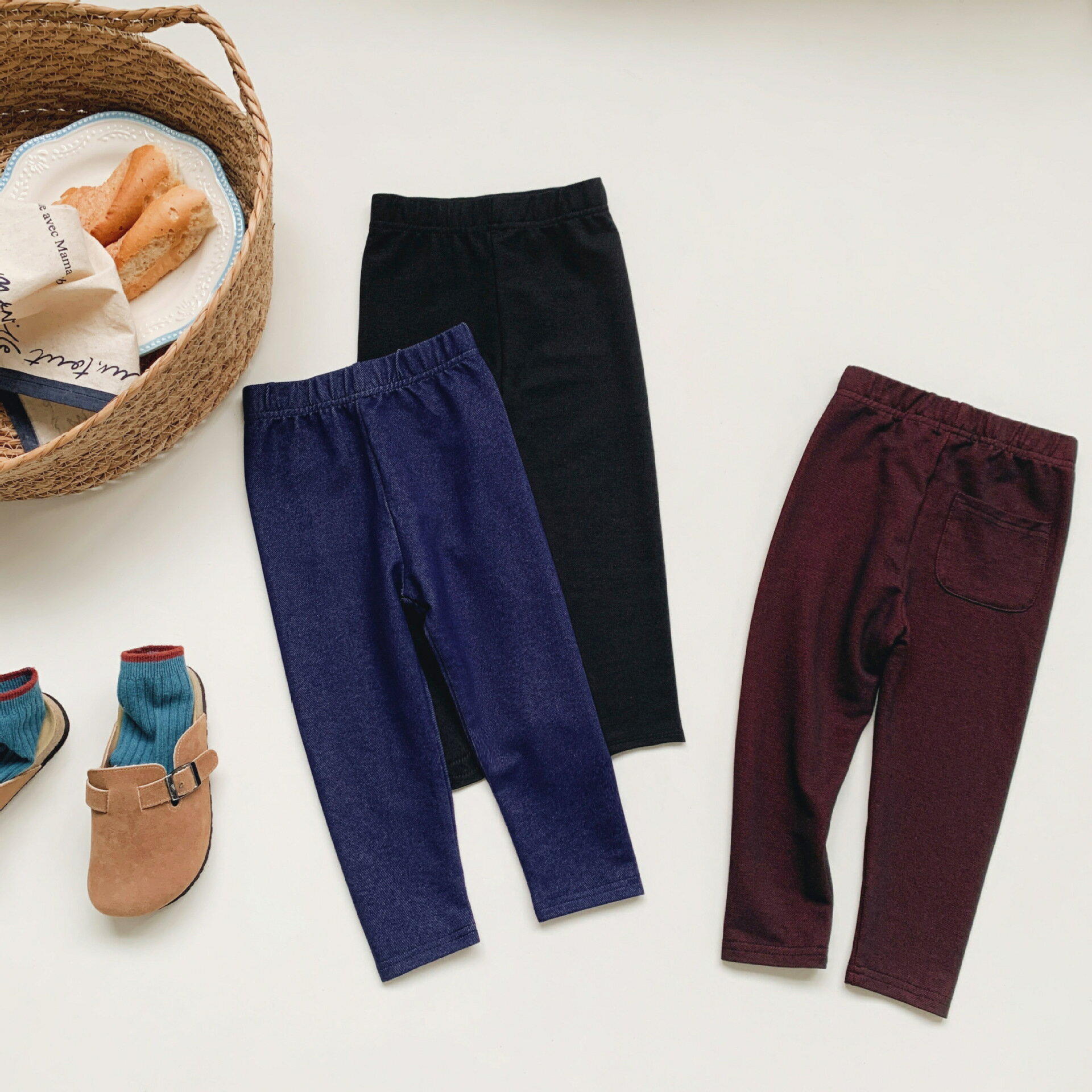 【送料無料】 子供服 レギンス 子ども服 キッズ のびのび ストレッチ 動きやすい ウエストゴム デニム パンツ ボトムス 春 夏 男の子 女の子 韓国 レジャー ガール ボトムス ロングパンツ デニムパンツ 長ズボン 運動会 通園 通学 90 100 110120 130