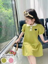 【送料無料】 セール 1400円→700円 夏服 子供服 子ども服 女の子 ワンピース 半袖 ハート 襟付き 子ども キッズ シャツワンピ 薄手 ドレス トップ...