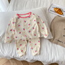 【送料無料】子供服 子ども服 こども服 キッズ 長袖 パジャマ セット いちご さくらんぼ 春 秋 冬 パンツ 女の子 ガールズ 苺 イチゴ いちご サクランボ...