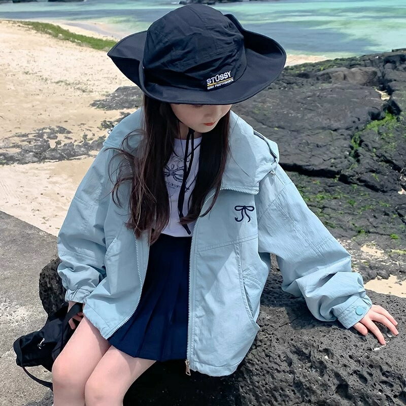 【送料無料】1800円→980円 パーカー 子供服 子ども服 女の子 ウインドブレーカー 薄手 アウター ナイロンパーカー マウンテンパーカー ジャケット ナイ...