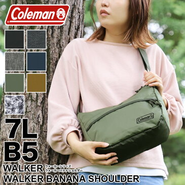 Coleman コールマン WALKER ウォーカー WALKER BANANA SHOULDER バナナショルダー ショルダーバック ショルダーバッグ 斜め掛けバッグ 軽量 7L B5 500mlPET 普段使い タウン フェス アウトドア ブランド メンズ レディース ユニセックス 男女兼用 送料無料