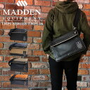 メデンイクイップメント メデン ボディバッグ クラッチバッグ メンズ コンパクト 軽量 合成皮革 フェイクレザー メッシュ 斜め掛け 斜めがけ A4 収納 6.5L おしゃれ きれいめ かっこいい 30代 40代 50代 60代 TMPI-06 MADDEN