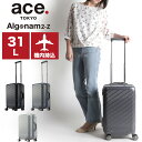 エース スーツケース Sサイズ 機内持ち込み 31L ace.TOKYO エーストーキョー 軽量 アルゴナム2-Z ハード ACE 05061 Algonam2-Z キャリーケース ファスナータイプ TSAロック 双輪キャスター 国内旅行 海外旅行 出張 2〜3泊