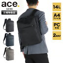 エース リュック メンズ 14L エースジーン ace.GENE リュックサック バックパック デイパック ビズリュック A4 撥水 はっ水 大容量 レディース...
