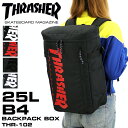 スラッシャー リュック レディース 大容量 リュックサック THRASHER Benchmark ベンチマーク THR-102 正規品 スクエアリュック デイパック バックパック A4 B4 25L 通勤 通学 旅行 撥水 軽量 メンズ ジュニア 大学生 高校生 中学生 人気 ブランド オシャレ カジュアル