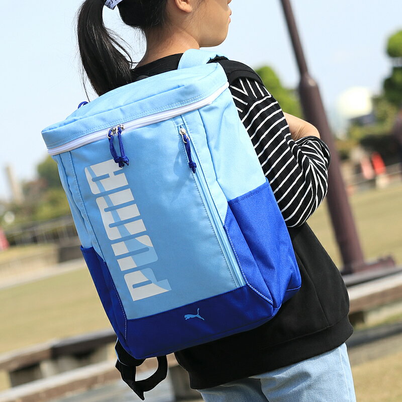 PUMA プーマ エイダン キッズ スクエアリュック 20L J20143 A4 撥水加工 リフレクター 20リットル 小学生 低学年 高学年 男の子 クラブ 塾 リュックサック デイパック リュック キッズ ジュニア こども 子ども 子供 カッコイイ スポーツ ブランド