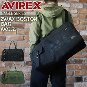 アビレックス バッグ ボストンバッグ メンズ アヴィレックス AVIREX 2WAY ショルダーバッグ 斜めがけバッグ 撥水 レディース 男女兼用 パラシュートバッグ 30L かっこいい ブランド ミリタリー AVX3525 イーグル EAGLE 旅行 キャンプ アウトドア 20代 30代 40代 50代 60代