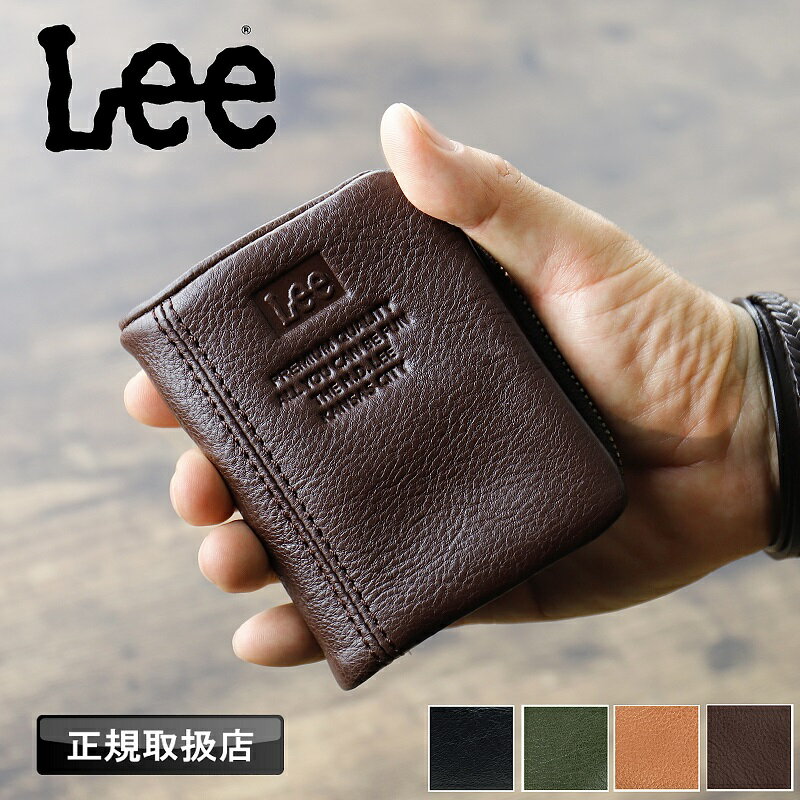 Lee 財布 二つ折り メンズ リー 小銭入れ 牛革 レザー 革小物 札入れ 二つ折り財布 ミドルウォレット ..