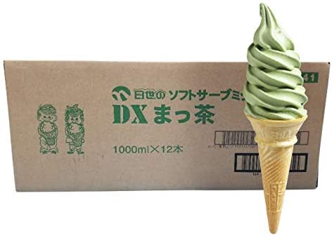 日世 ソフトミックス DX抹茶 1リットル×12本 全国送料無料(沖縄 離島は要別途送料)