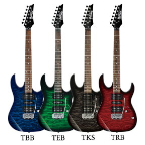 Ibanez GRX70QA エレキギター入門セット（クリップチューナー、ストラップ、シールド、ピック付き）入門用セット ギター エレキギター 初心者セット【光栄堂最適調整！】【レビュー特典付き】