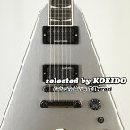 【春のバーゲン！】GIBSON DAVE MUSTAINE FLYING V EXP SILVER METALLIC(selected by KOEIDO)店長厳選、デイブ・ムスティン・フライングV EXP！群を抜くド迫力とクリアーなエッジ！