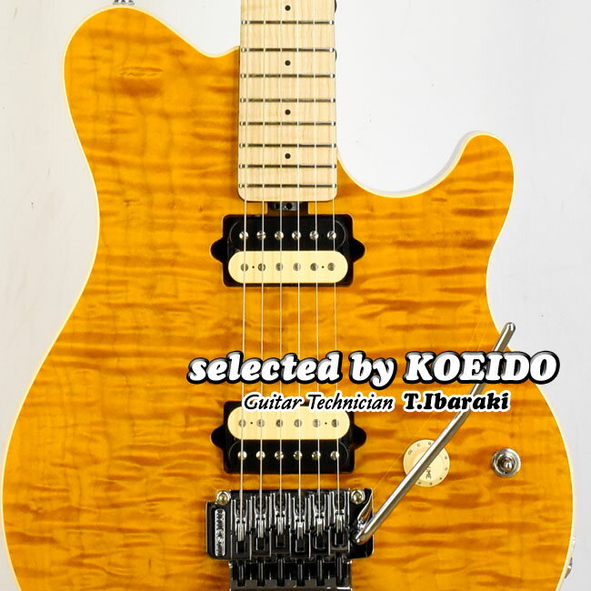 ギター, エレキギター NewMusicMan Axis Trans Gold Quilt Maching Head(selected by KOEIDO)