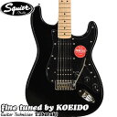 Squier Sonic Stratocaster HSS MN BPG BLK エレキギター ストラトキャスター【ストラップサービス中 】【送料無料】スクワイヤー 初心者 入門用