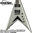 （お取り寄せ商品）Kramer Dave Mustaine Vanguard Silver Metallic クレイマー フライングV デイヴムスティン メガデス