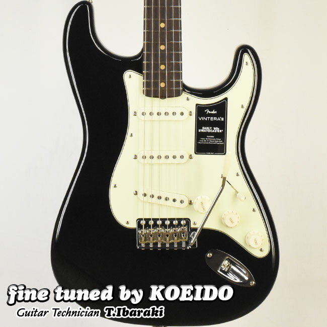Rakuten - 【New】Fender Mexico Vintera3 Early 60s Stratocaster RW BLK(fine tuned by KOEIDO)【フェンダーストラップ＆レビュー特典付き！】最新ビンテラ3ストラト！