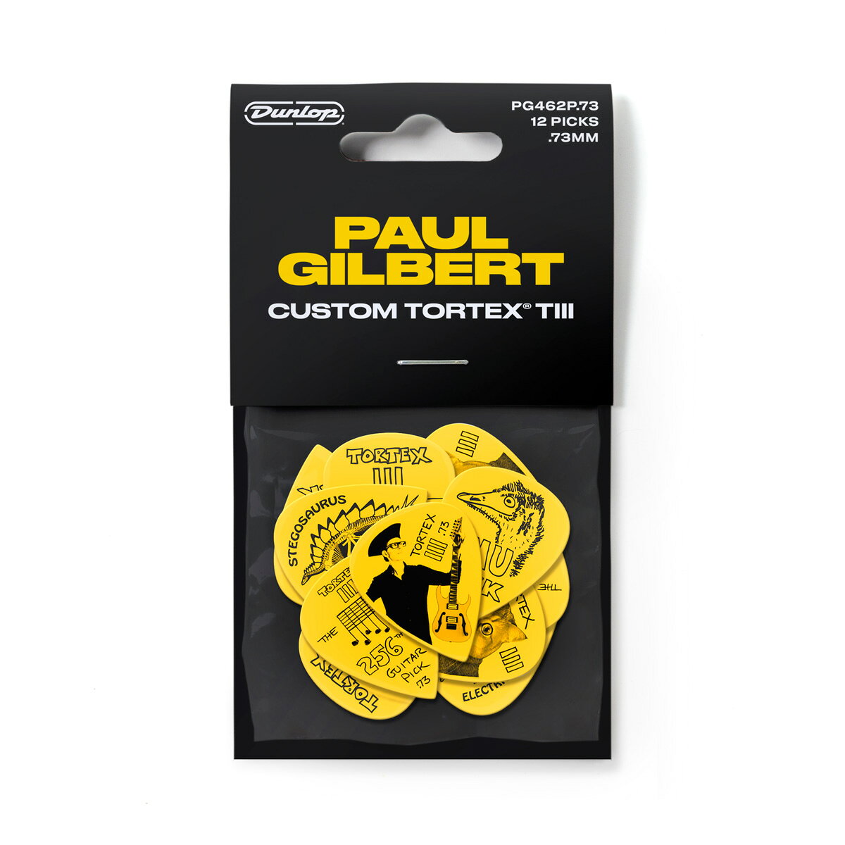 Rakuten - Dunlop 12枚入りプレイヤーズパック PG462P PAUL GILBERT CUSTOM TORTEX TIII PICK 0.73MM ピック12枚セット【送料無料】【定形外郵便発送】ポールギルバート